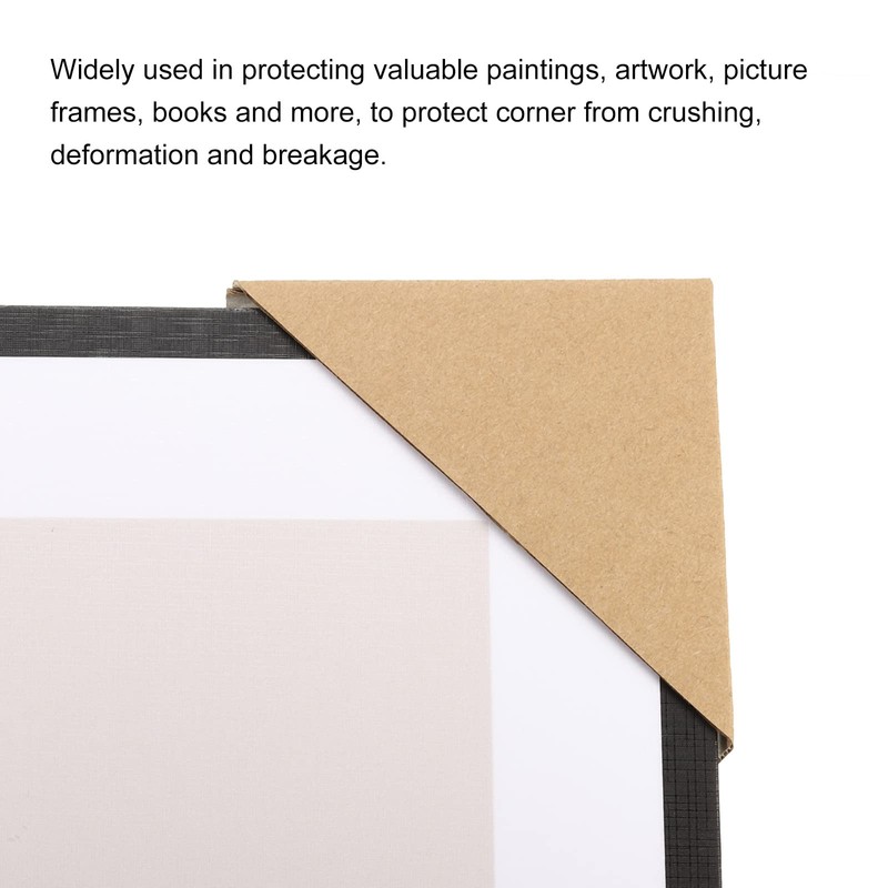 sourcing map Adjustable Cardboard Corner Protector, Cardboard Edges Protector 9x9x2cm
