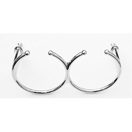 Marine Grade Stainless Double Ring Cup Drink Holder - Open Design - with Screw