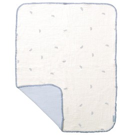 LILIANA Gauze Blanket, Baby, 6-ply Gauze Blanket, Baby Nap Blanket, Nursery Blanket, Swaddling, Gauze, Swaddling, Newborn, Discharge, Baby Shower, Blanket, Fluffy, Portable, Throw, Mini, Gray, Leaf,