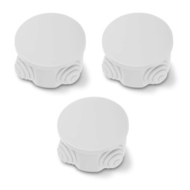 IP55 Waterproof Junction Box ABS Plastic Outdoor Electrical Project Box Enclosure Universal Weatherproof Surface Mounted External Junction Box 1.96x1.96-inch,3-PACK