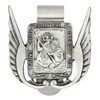 St. Christopher Visor Clip with Wings, Religious Patron Saint Medal