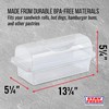 Kitchen Discovery Plastic Bread Box Container Preserve Bread Up To