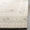 SAFAVIEH Micro-Loop Collection Accent Rug - 3' Square, Grey &