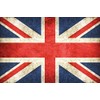 Decorative 7 Tin Sign with England Flag Design 30 x 20 cm