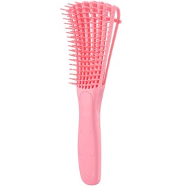 Detangling Brush for Curly Hair, Detangler Brush for Natural Black Hair, American Type 3a-4c Kinky Wavy/Curly/Coily/Wet/Dry/Oil/Thick/Long Hair, Exfoliating Your Scalp for Beautiful (Pink)