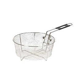 Lodge Silver Deep Fry Basket - Nickel-Plated Steel Deep Fry Basket - 11.5 Inch