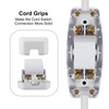 XIITIA 2pcs Inline Cord Switch, AC 250V 6A On-Off DPST