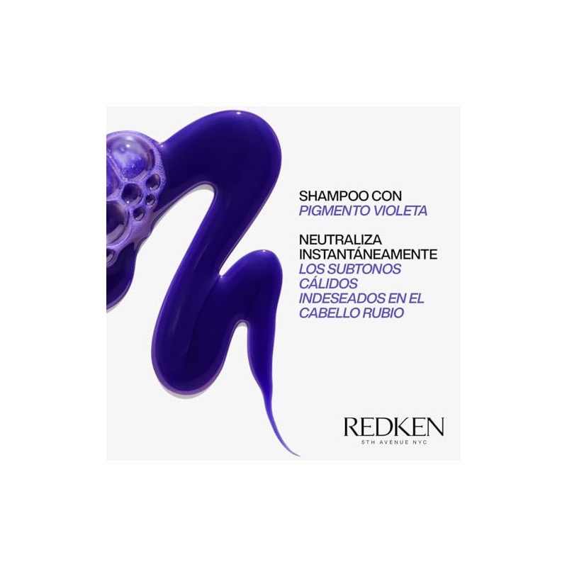 REDKEN- Shampoo Color Extend Blondage |Shampoo morado para cabello rubio