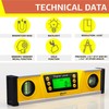 Shefio Digital Level - 10 Inch Torpedo Level And Protractor,