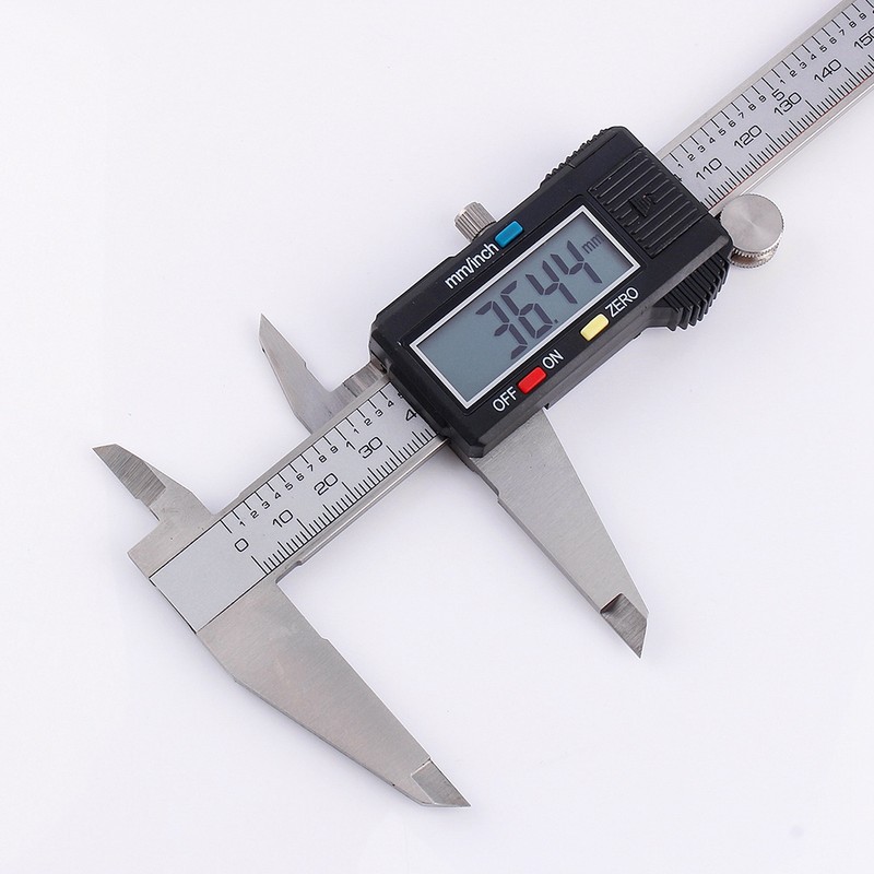 0-200mm LCD Digital Vernier Caliper Stainless Steel Micrometer Electronic Gauge