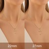 SPONIT Gold Cross Necklaces for Women 14K Gold Cross Pendant