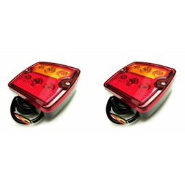 MelTruck® 2x LED Rear Light 3 Functions 12/24 V Truck Trailer Tractor Construction Machine Motorhome Set