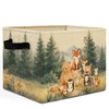 HSIASHENG Animal Kids Room Storage Bins Box with Handles, Forest