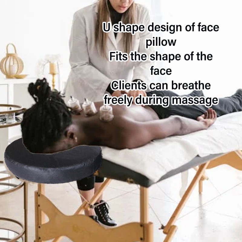 U Shaped Face Pillow Massage Face Cradle Cushion Massage Bed