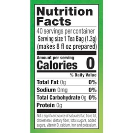 Lipton Lipton Signature Blend Green Tea Bags, Unsweetened Teabags for Hot Tea or Iced Tea with Caffeine and Flavonoids, 40 Total Tea Bags