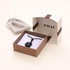 COAI Men's Women's Fox Pendant Black Obsidian Stone Necklace