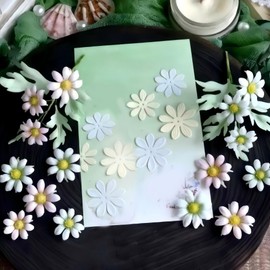 Square Daisy Die Cuts for Card Making Flower Metal Cutting Dies for Paper Scrapbooking DIY Embossing Decor Crafts