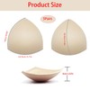YQkangzhu 5 Pairs Bra Pads Inserts, Women's Triangle Seam Bra