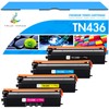 TN436 TN-436 Toner Cartridge 4-Pack: Compatible for Brother TN436 TN