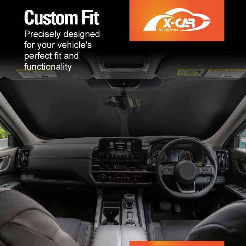 X-CAR Windscreen Sun Shade for Nissan Pathfinder R53 2022-2025 Blocks