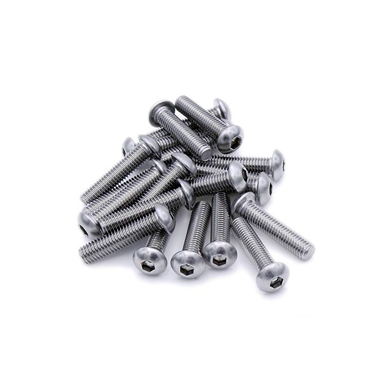 M2.5 (2.5mm x 8mm) Hex Socket Button Machine Screw (Bolt)