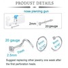 QWALIT Nose Piercing Kit Nose Piercing Gun Nose Ring Piercing