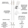 Carp On - 2 x CURVE SHORT READY RIGS Size