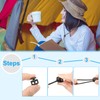PATIKIL Plastic Cord Lock, 10 Pack Double Hole Spring Cord