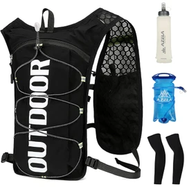 Mochila de Hidratación, Mochila Ligera para Exteriores, con 2 litros Vejiga de Agua Chaleco para Correr a Prueba de Fugas,