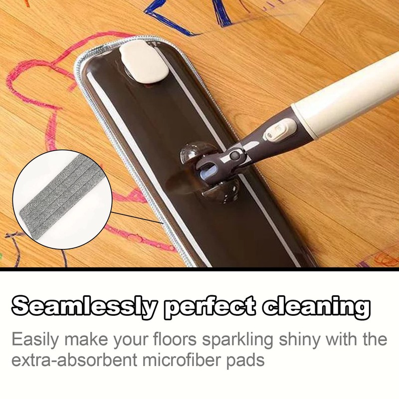 Replacement Mop Head Replacement Microfiber Mop Head Set of 2