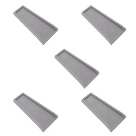 Master Mark Splash Block, Decorative Gutter Downspout Extensions, Splashguard, Foundation Water Diverter, Rain Gutter Guard, Plastic 24” Gray (5 Pack)