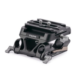 Tilta 15mm LWS Arca Manfrotto Dual Baseplate Compatible w Standard Dovetails | Film Making | Snap-in Design | Titanium Gray TA-DBPK-B