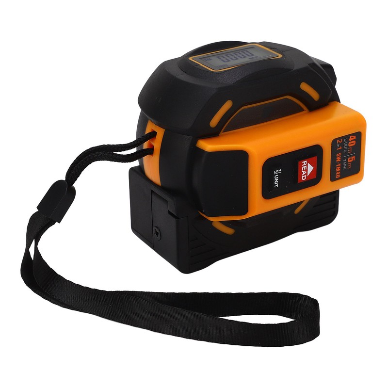 Laser Tape Measure High Accuracy ABS Housing Manganese Steel Digital