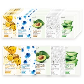 EunYul 은율 내츄럴 마스크팩 베스트 50매 (5종 각 10매씩) Eunyul Natural Mask Pack Best 50 Sheets (10 Sheets of Each 5 Types)