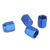 UHDFBDHF 4 PCS Titanium Metal Tire Valve Stem Caps, Dust