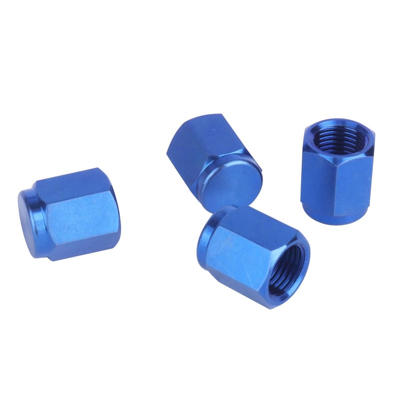 UHDFBDHF 4 PCS Titanium Metal Tire Valve Stem Caps, Dust