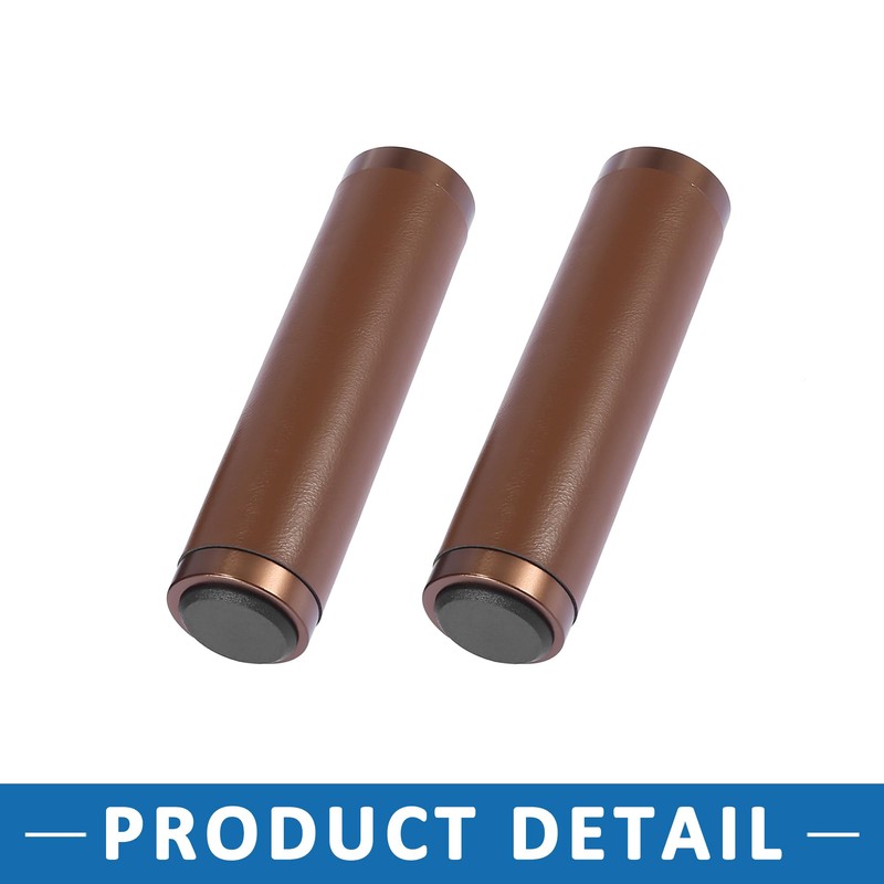 A ABSOPRO Bike Handlebar Grips Cover PU Leather (Set of