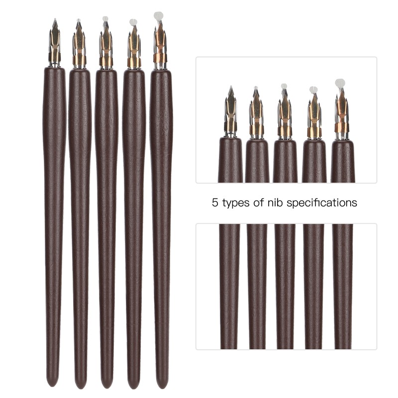 Wooden Handle Dip Pen Home Office Art Painting Calligraphy Fountain