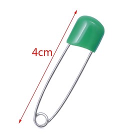 HIGHROCK 100Pcs Plastic Head Safety Pins, Multicolor Safety Pin for Blankets Quilts Scarfs (40mm)