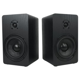 Universal Pair Rockville RockShelf 58B 5.25" Home Bookshelf Speakers+Adjus