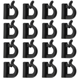 Micro Traders 150Pcs Quick Change Spinner Clevis U-Clip Crawler Harness Clamp for Fishing Blades and Spoons Accessories 7.87x7x0.5mm Black