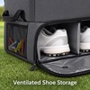2-Layer Waterproof Golf Trunk Organizer with Ventilated 2-Pair Shoe Compartment