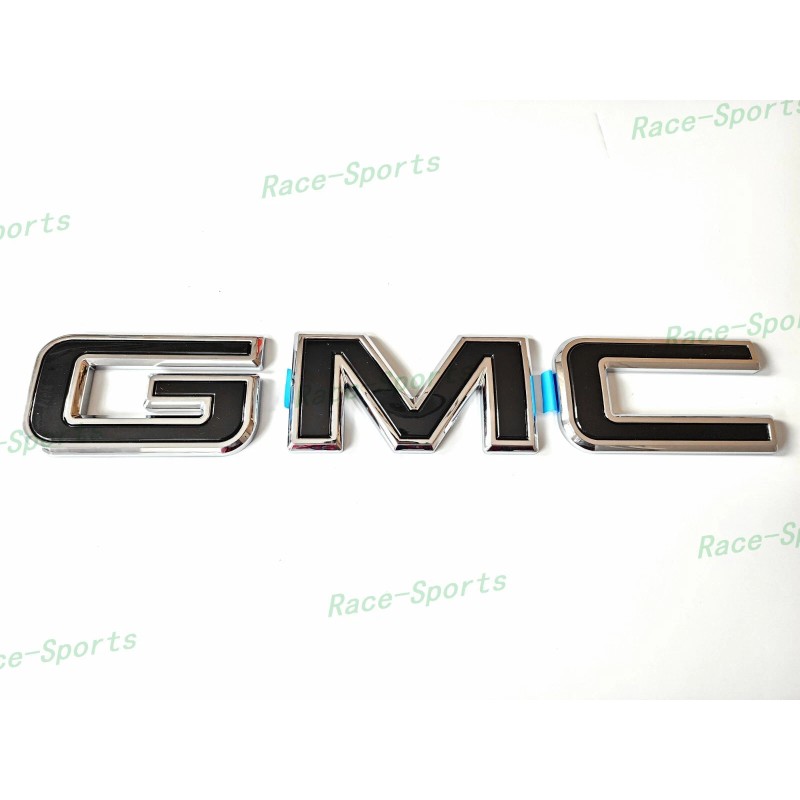 Auto GMC Rear Tailgate Chrome Black GMC Emblem GMC Sierra