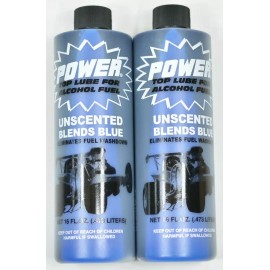 Power Plus (2 Pack) Blue Unscented Power Plus Top Lube Alcohol Fuel Additive 16oz Bottle