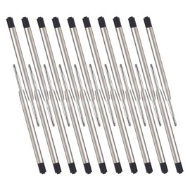 20 x Black Ink Pen Refills for Parker Ballpoint Pens, Large Capacity Replaceable Metal Ballpoint Pen Refills, Compatible with All Parker Ballpoint Pens
