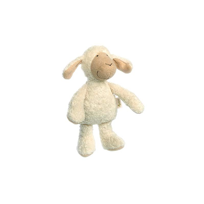 Sigikid 39523 Green Cuddly Toy, Sheep/White, 11 x 10 x