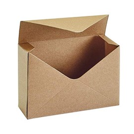 Oasis® Envelope Kraft Brown Folding Flower Storage Box Florist Box H30cmxW20cmxD7cm Bouquet Envelope Christmas Day Beautiful Style with Waterproof Liner