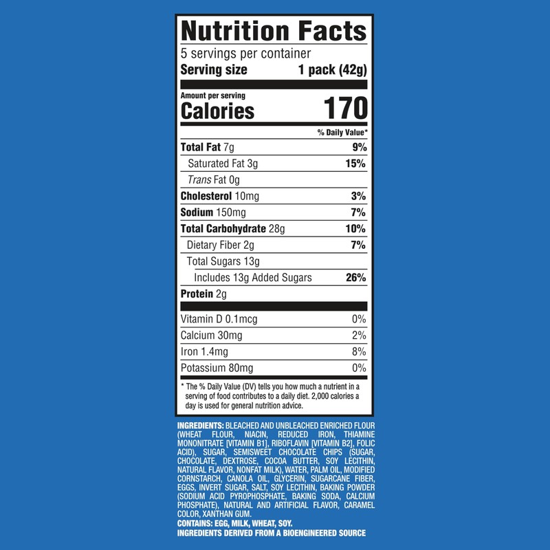 CHIPS AHOY! Baked Bites, Blondie, 5-1.5 oz Snack Packs (5