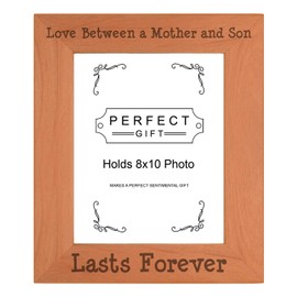 Sentimental Photo Frame Love Between A Mother And Son Lasts Forever Wood Engraved 8x10 Portrait Picture Frame