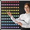 Tellegloww 1-100 0.98" Glass Magnetic Numbers for Whiteboard,Rainbow Color
